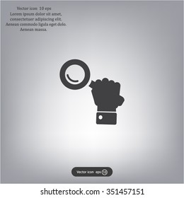 Search icon, vector illustration. Flat design style