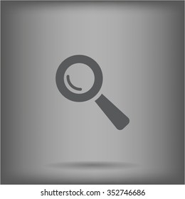 Search icon, vector illustration. Flat design style