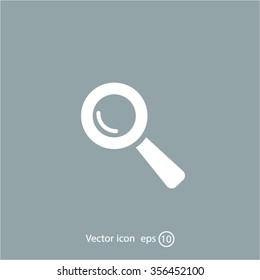 Search icon, vector illustration. Flat design style