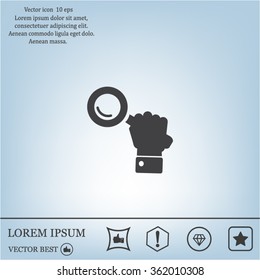 Search icon, vector illustration. Flat design style