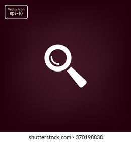 Search icon, vector illustration. Flat design style
