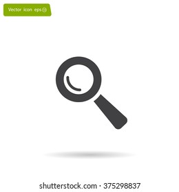 Search icon, vector illustration. Flat design style