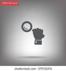 Search icon, vector illustration. Flat design style