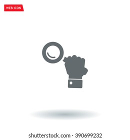 Search icon, vector illustration. Flat design style