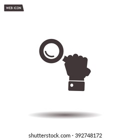 Search icon, vector illustration. Flat design style