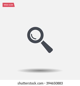 Search icon, vector illustration. Flat design style