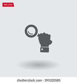 Search icon, vector illustration. Flat design style