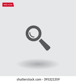 Search icon, vector illustration. Flat design style