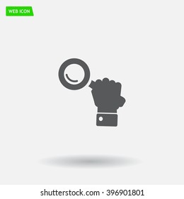 Search icon, vector illustration. Flat design style