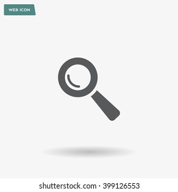 Search icon, vector illustration. Flat design style