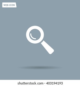 Search icon, vector illustration. Flat design style
