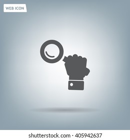 Search icon, vector illustration. Flat design style