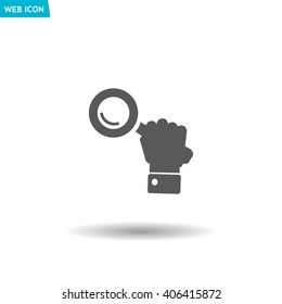 Search icon, vector illustration. Flat design style