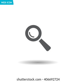 Search icon, vector illustration. Flat design style