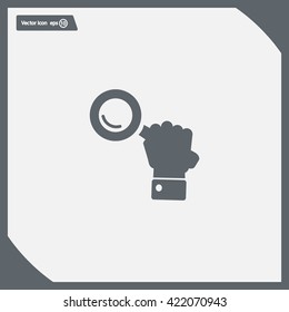 Search icon, vector illustration. Flat design style