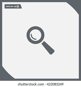 Search icon, vector illustration. Flat design style