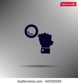 Search icon, vector illustration. Flat design style
