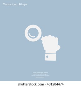 Search icon, vector illustration. Flat design style