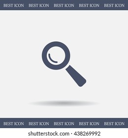 Search icon, vector illustration. Flat design style
