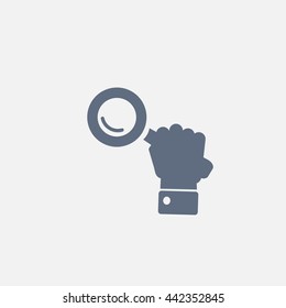 Search icon, vector illustration. Flat design style