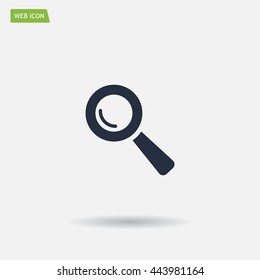 Search icon, vector illustration. Flat design style