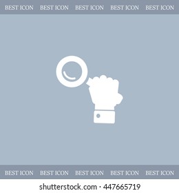 Search icon, vector illustration. Flat design style