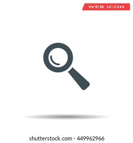 Search icon, vector illustration. Flat design style