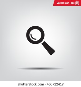 Search icon, vector illustration. Flat design style