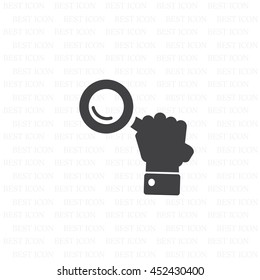 Search icon, vector illustration. Flat design style