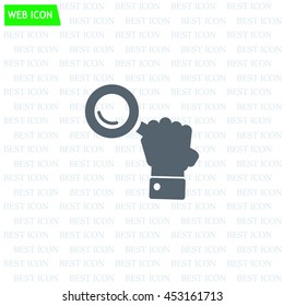 Search icon, vector illustration. Flat design style