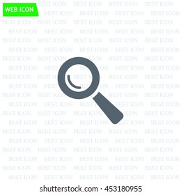 Search icon, vector illustration. Flat design style