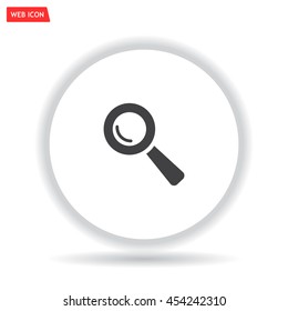 Search icon, vector illustration. Flat design style