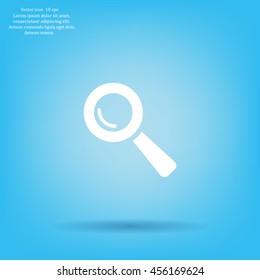 Search icon, vector illustration. Flat design style