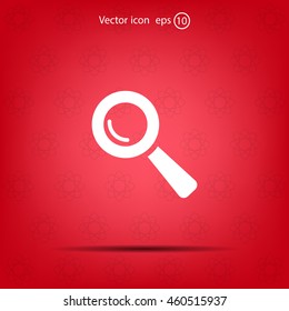 Search icon, vector illustration. Flat design style