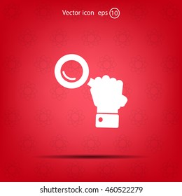 Search icon, vector illustration. Flat design style