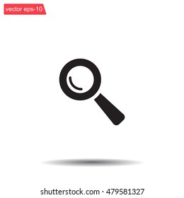 Search icon, vector illustration. Flat design style