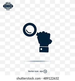 Search icon, vector illustration. Flat design style