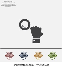 Search icon, vector illustration. Flat design style