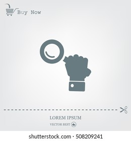 Search icon, vector illustration. Flat design style