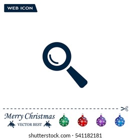 Search icon, vector illustration. Flat design style