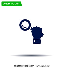 Search icon, vector illustration. Flat design style
