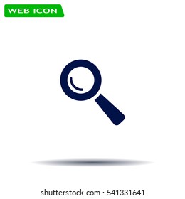 Search icon, vector illustration. Flat design style