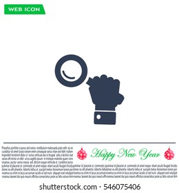Search icon, vector illustration. Flat design style