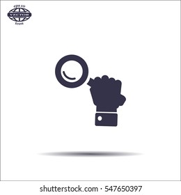 Search icon, vector illustration. Flat design style