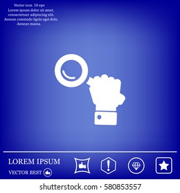 Search icon, vector illustration. Flat design style
