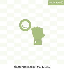 Search icon, vector illustration. Flat design style
