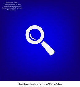 Search icon, vector illustration. Flat design style
