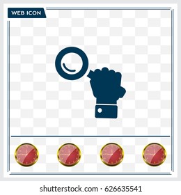 Search icon, vector illustration. Flat design style