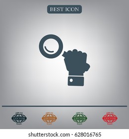 Search icon, vector illustration. Flat design style