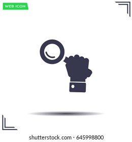 Search icon, vector illustration. Flat design style